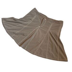 Athleta Brown Skort with Contrast Stitching